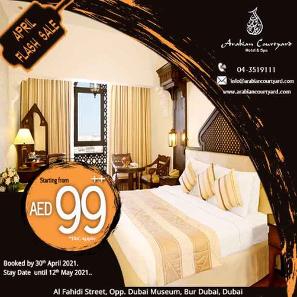 April Flash Sale Arabian Courtyard Hotel & Spa April Flash Sale Arabian Courtyard Hotel & Spa