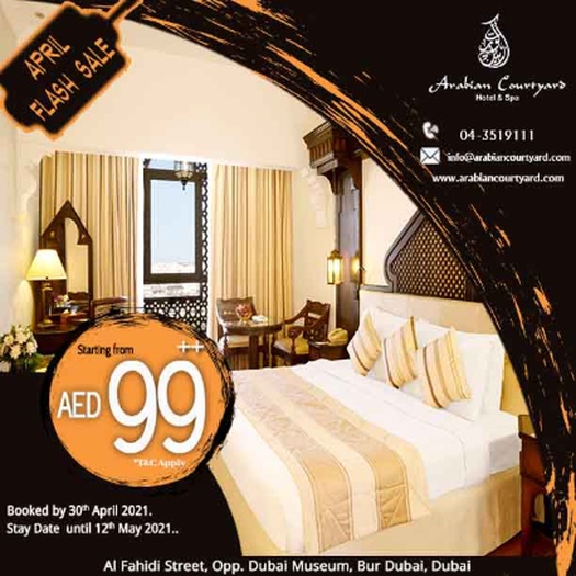 April flash sale arabian courtyard hotel & spa bur dubai April flash sale arabian courtyard hotel & spa bur dubai